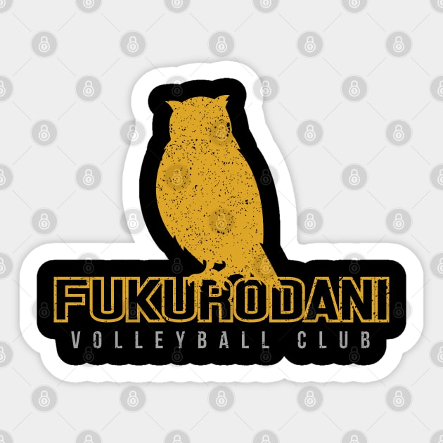 Fukurodani Volleyball Club Sticker by merch.x.wear